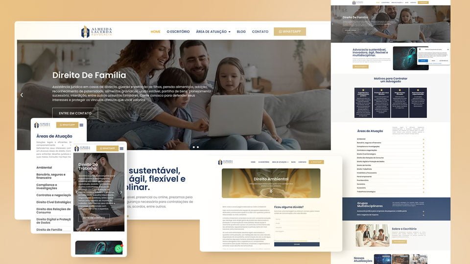 Site Almeida Lacerda Advogados - Studio Aguena