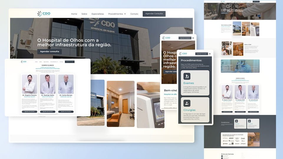 Site CDO Oftalmologia - Studio Aguena