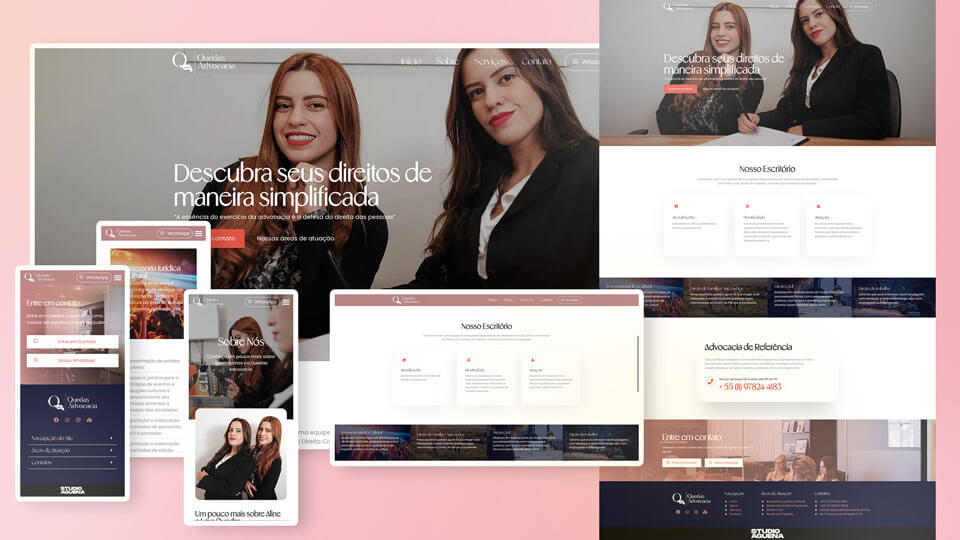 Site Quedas Advocacia - Studio Aguena