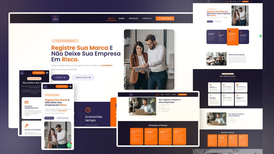 Site Union Marcas e Patentes - Studio Aguena